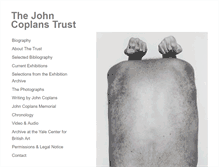 Tablet Screenshot of johncoplanstrust.org